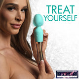 Prisms Vibra-Glass 10X Turquoise Glass Wand Dual End