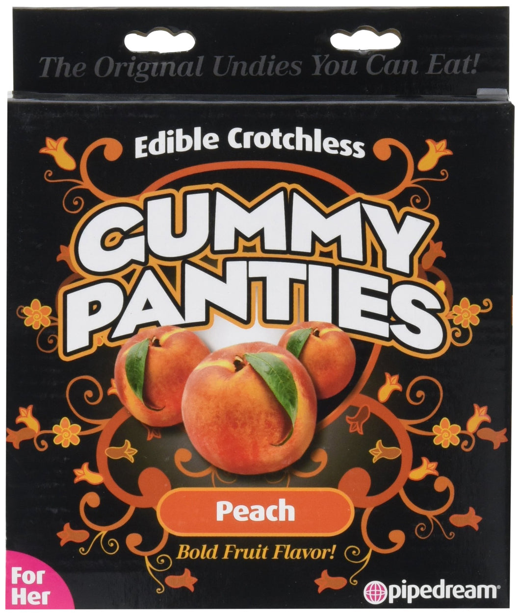Pipedream Edible Crotchless Gummy Panties-peach