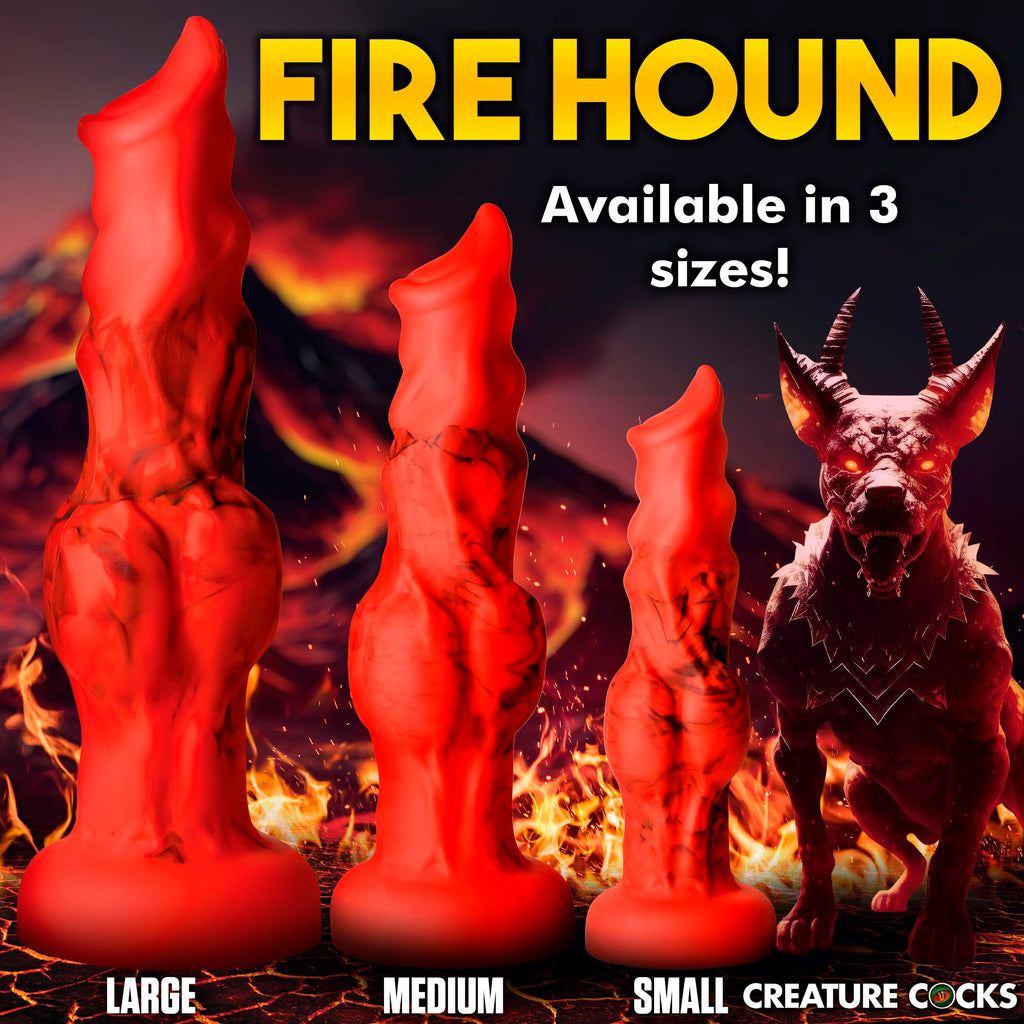 Creature Cocks Fire Hound Sili Dildo S