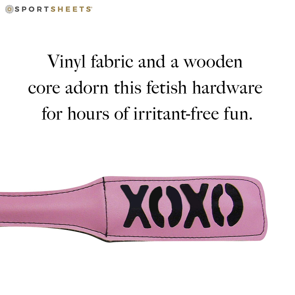 Sex & Mischief Blush Xoxo Pink/Black Paddle