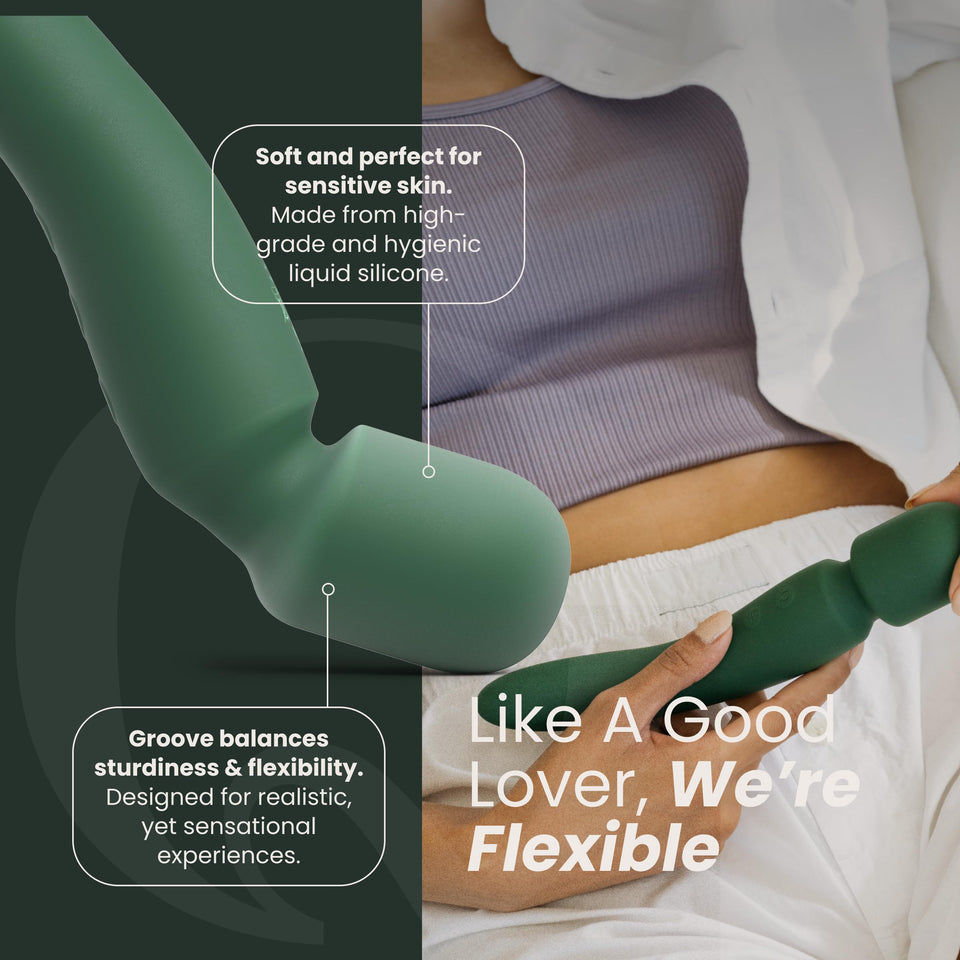 Quinn Dual-Sided Vibrator Wand - Adult Sex Toy - Heating, 12 Vibrating Modes, 5 Powerful Speeds - Sexy Clitoral Stimulator Massa
