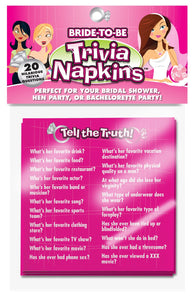 Bridetobe Trivia Napkins 10 Count