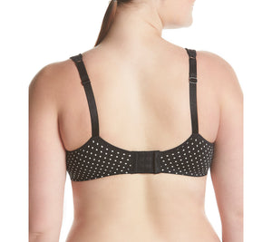 Playtex Women'S Secrets Amazing Shape Balconette Underwire Bra 4823, Black Whisper Dot, 40B