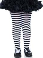 Girl Stripe Tights X-Large Bla