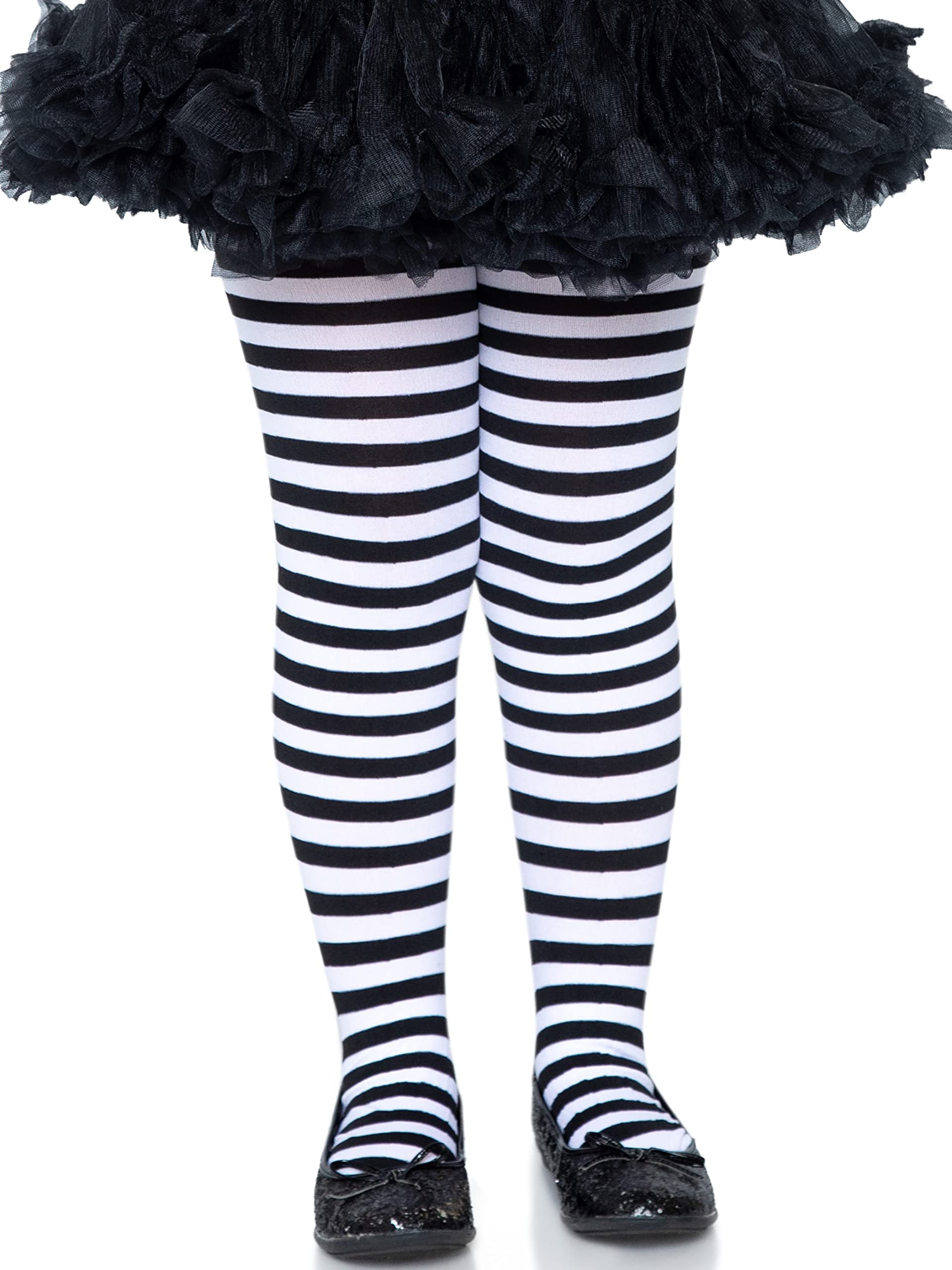 Girl Stripe Tights X-Large Bla