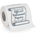 Retirement Papers Toilet Paper - Funny Retirement Gift - For Retired Men, Women, Coworkers, Employees, Boss, Friend, Colleague,