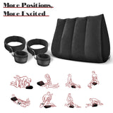 Sex Positions Pillow Sex Handcuffs Set Bondage-Handcuffs Wrist Cuffs Inflatable Lumbar Support Pillow Bed Restraints-Sex Pillow