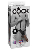 (Wd) King Cock 11Hollow Strap Suspender System Brown ''