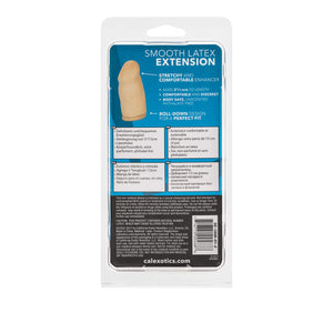 California Exotics Latex Extension, Smooth, Ivory, 3&quot;