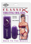 Classix Vibrating Cock Ring, Purple