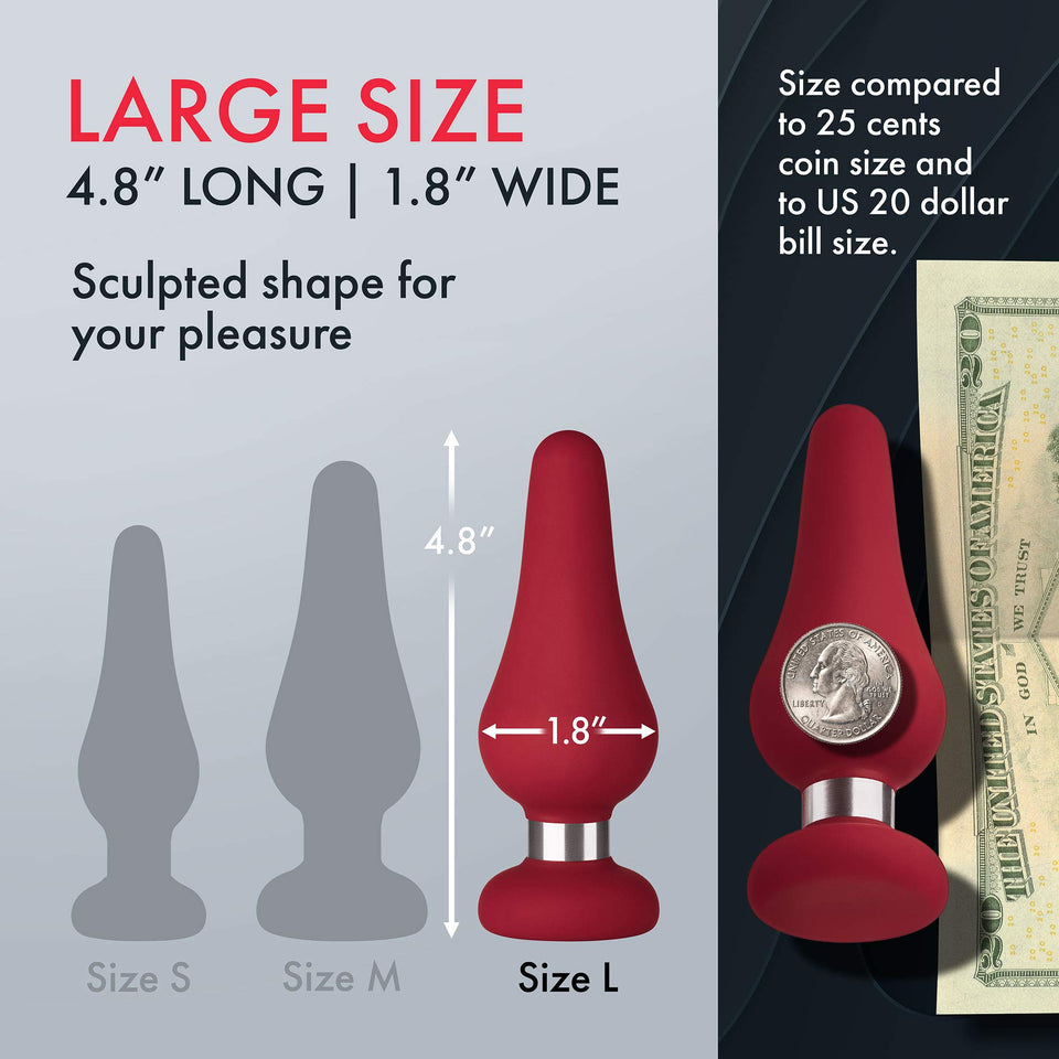 Forto F21 Silicone Anal Plugs Training Set Anus Dilator Anal Ball Men Womenbutt Plug Trainer Kit For More Comfortable Intercou