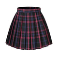 Beautifulfashionlife Womens Short Over Knee Mini Sexy Skirts Cosplay Costumes (L, Black Mixed Rose Blue)