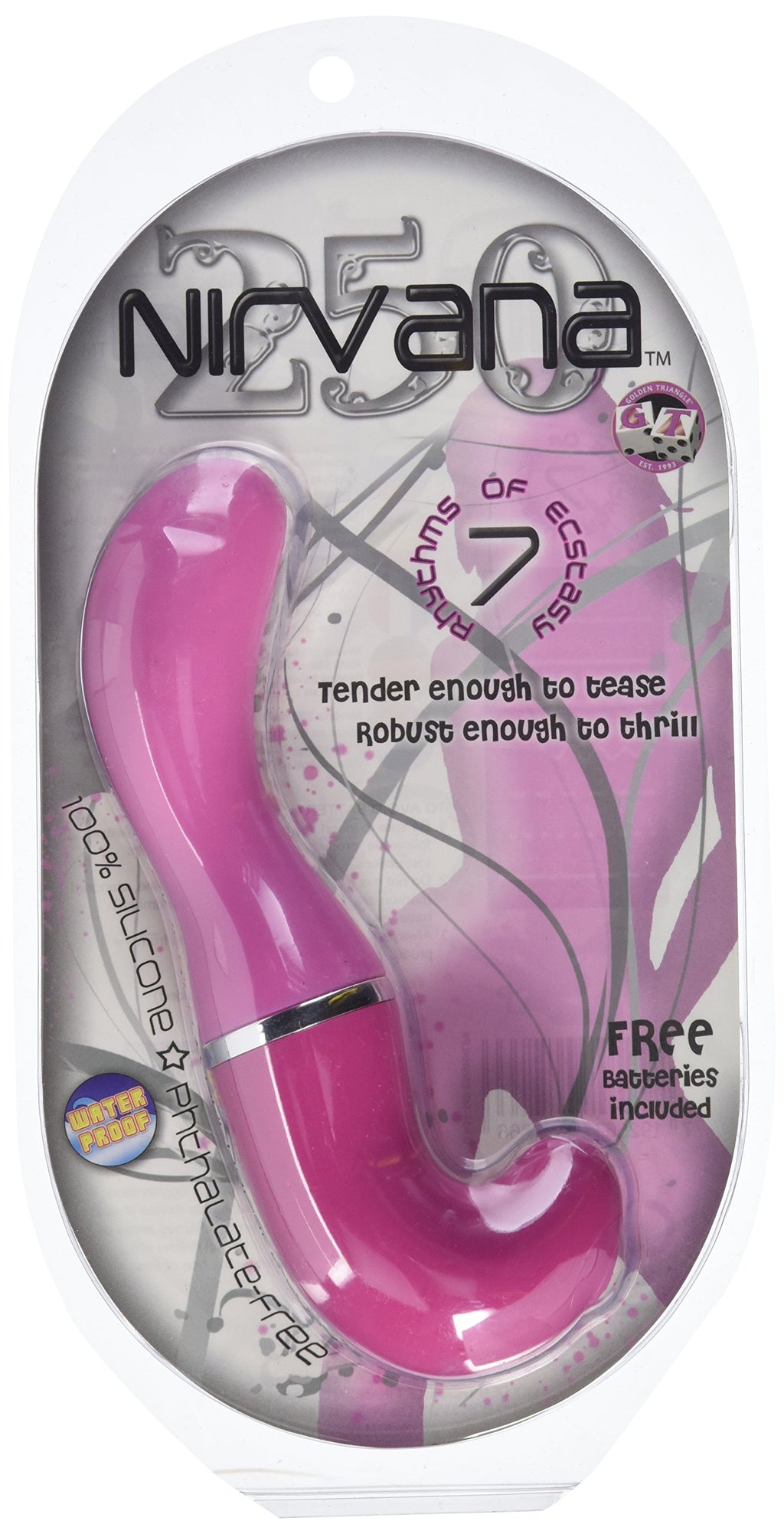 Golden Triangle Nirvana 250 Vibrator, Pink