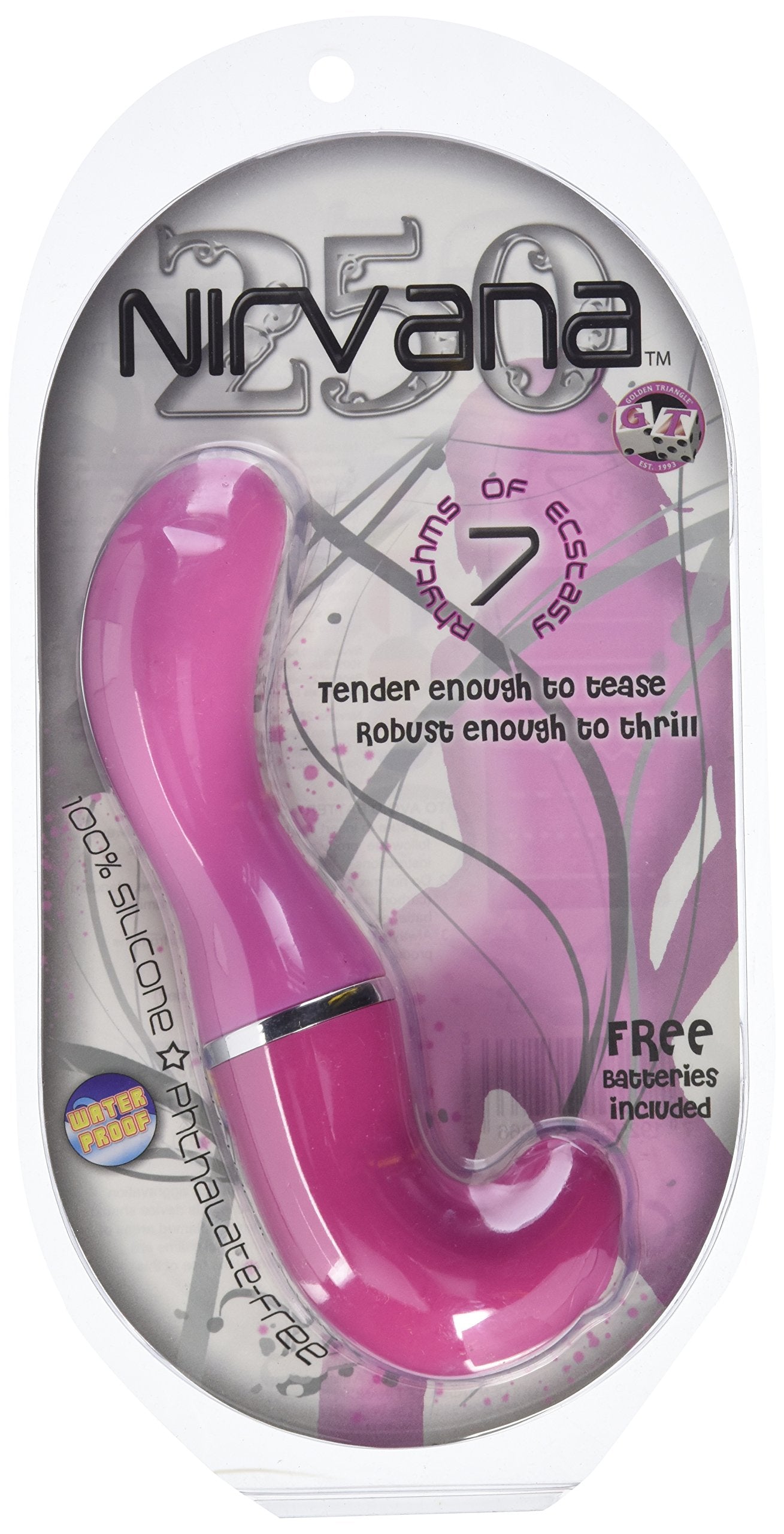 Golden Triangle Nirvana 250 Vibrator, Pink