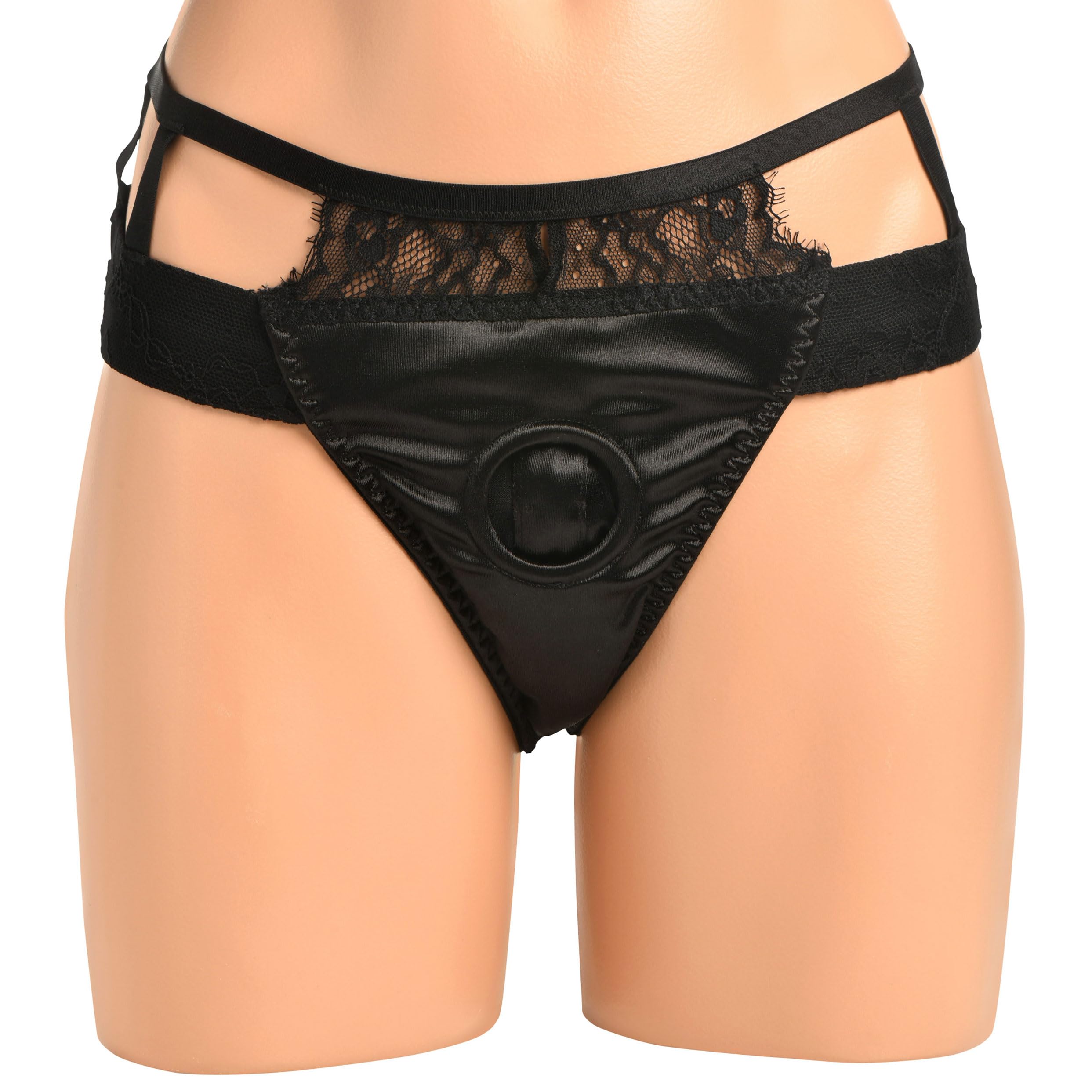 BEDROOM BLISS BELLE STRAP-ON HARNESS & GARTER LARGE