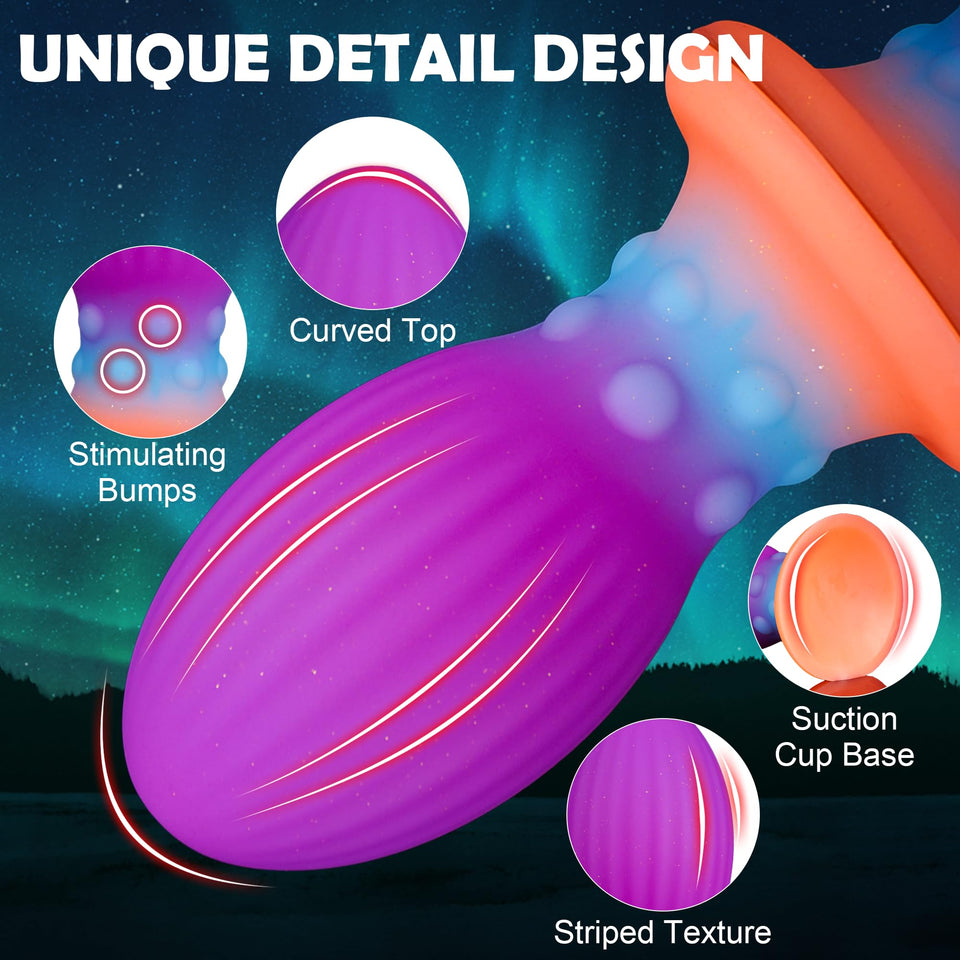 Large Anal Plug Huge Butt Plug for Women & Men, 6.9in Silicone Giant Butt Plug, Fantasy XL Anal Plugs Buttplug Glow in The Dark