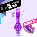 Blush Mr. Right Now - Petite 6.5 Inch Curved Vibrating Dildo - Strong Powerful Tunable Vibrations - Soft 1'' Slim Shaft - Ipx7 W