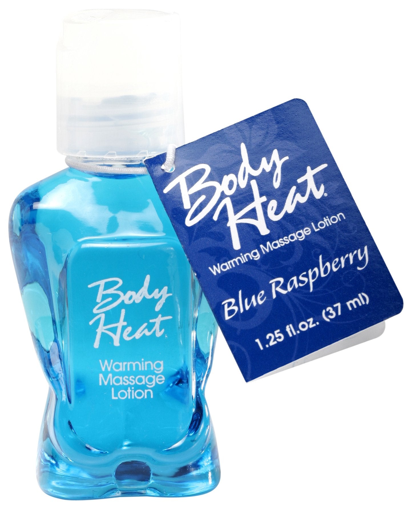 Body Heat Edible Warming Massage Lotion, Blue Raspberry, 1.25 Ounce