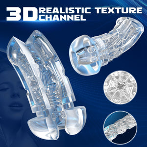 Male Masturbator Penis Pump, Sex Toys for Men with 5 Sucking & 10 Vibrating Modes, Hands-Free Sex Machine, Detachable Adult Toys