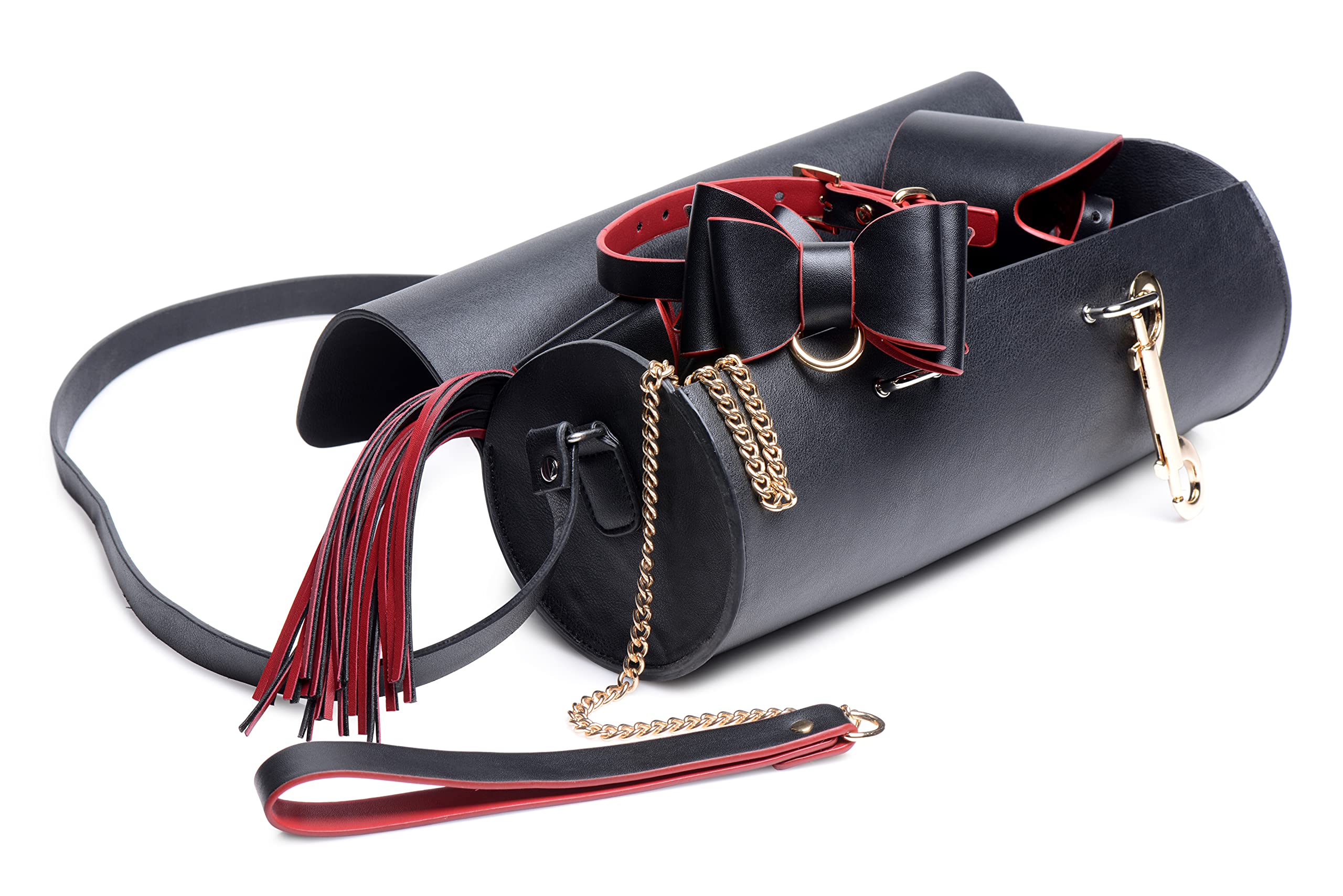 Master Series Black & Red Bow Bondage Set