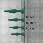 Hisionlee Sex Toys 4PCS Butt Anal Plug Set Silicone Anal Butt Plug Adult Sexy Toys for Women,Men and Beginners (Green)