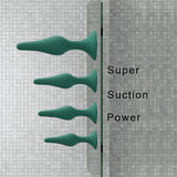 Hisionlee Sex Toys 4PCS Butt Anal Plug Set Silicone Anal Butt Plug Adult Sexy Toys for Women,Men and Beginners (Green)
