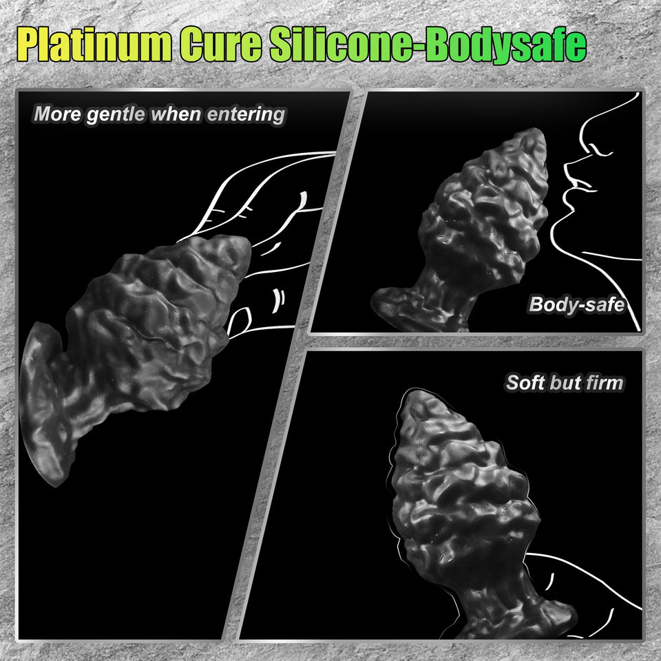 Large Silicone Anal Strecher Butt Plug, Fantasy Anal Plug with Suction Cup, Huge Buttplug Prostate Massage, Anal Dilator Trainin