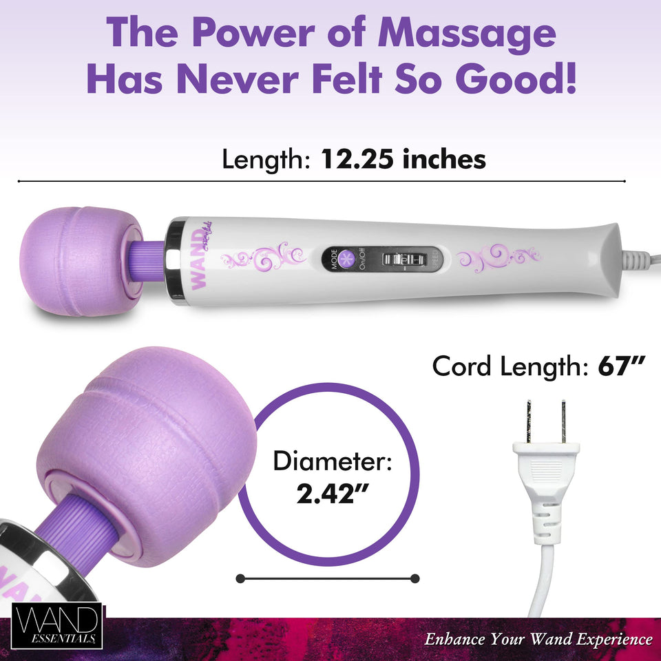 Wand Essentials 8 Speed 8 Function Wand Purple