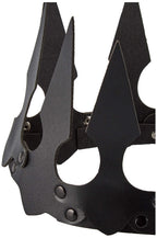 Faux Leather Spiked Crown. - O/S / Black