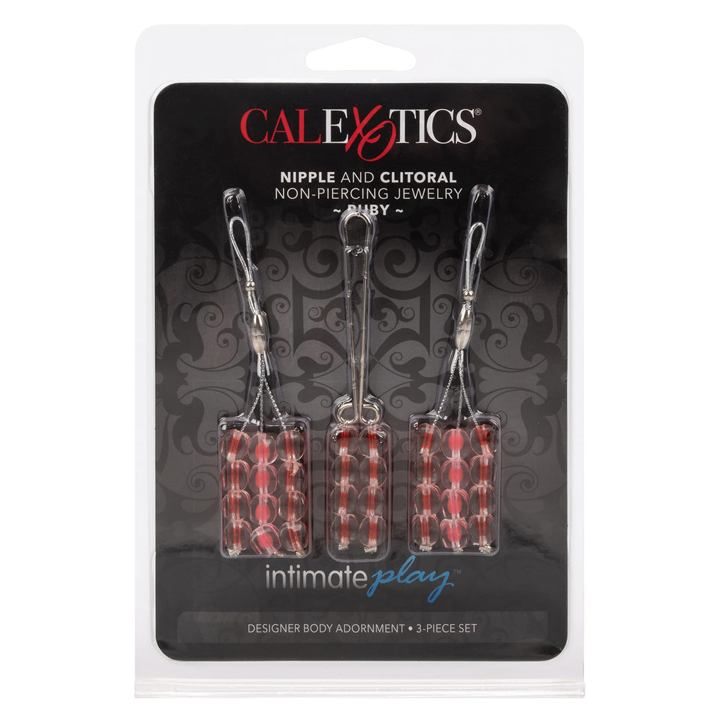 California Exotics Nipple And Clitoral Non-Piercing Body Jewelry, Amethyst