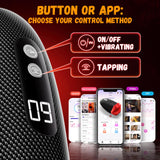 Male Sex Toys for Men - Male Masturbator Deep Throat-Mouth 360 Wrapped 9 Tapping & Vibrating Male Vibrator Penis Pump APP Contro