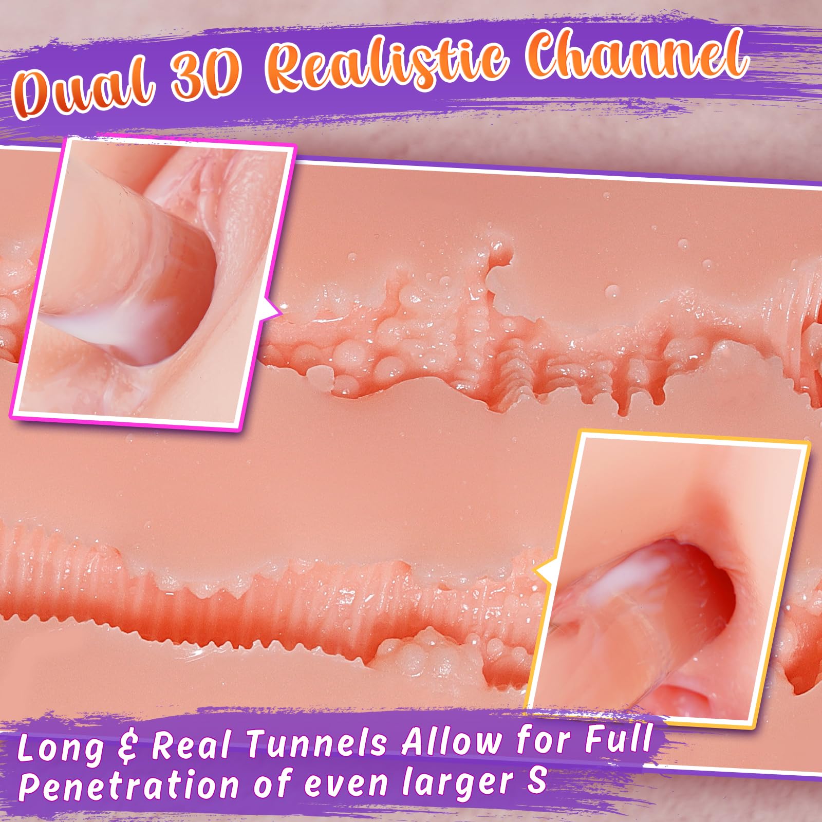 Big Shocked 9.9Lb Sex Doll Busty Ass Butt, Life-Sized Pussy Ass Realistic Male Masturbator Stroker with Tight Vagina & Anal 3D C