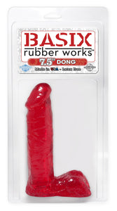 Basix Rubber Works 7.5-Inch Dong Red