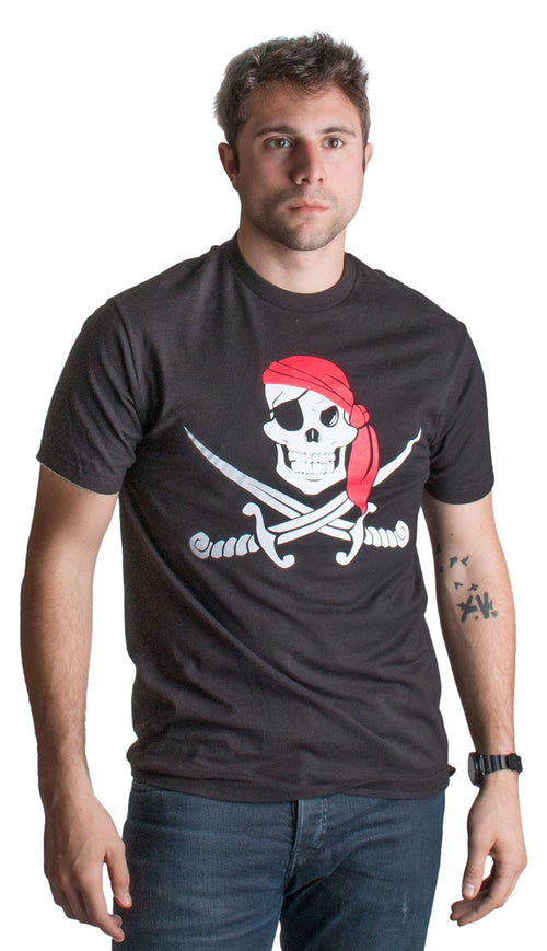 Ann Arbor T-shirt Co. Adult Jolly Roger Pirate Flag | Skull & Crossbones Caribbean Cruise Costume, XL