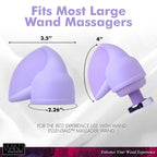 Wand Essentials Flutter Wand Massager Attachment, Purple, 1 Count (Pack Of 1) (Ac521)