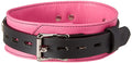 Strict Leather Deluxe Locking Pink and Black Collar