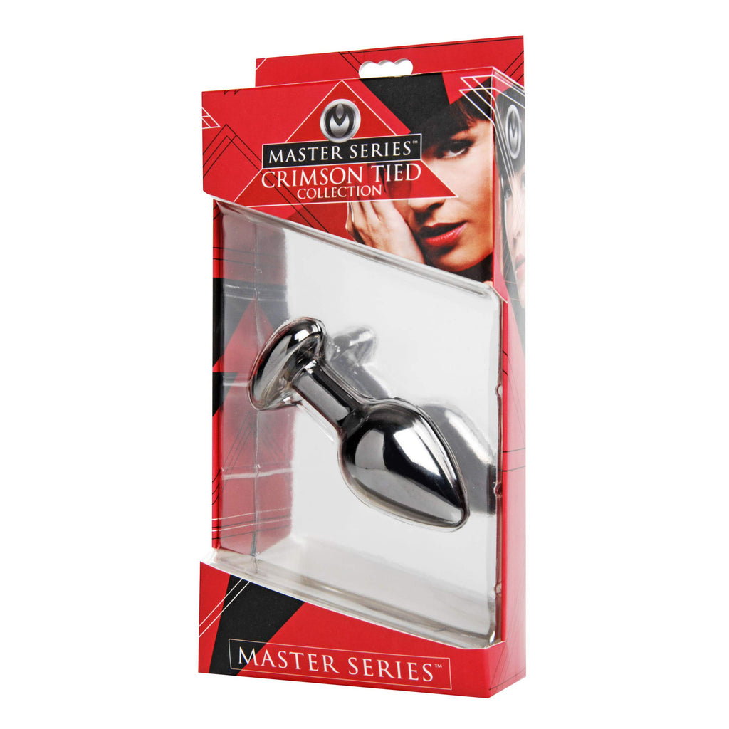 Crimson Tide Scarlet Heart Shaped Jewel Butt Plug