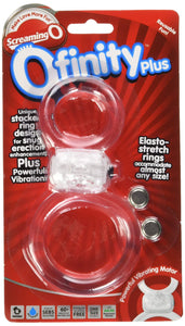 Screaming O Ofinity Plus Cock Ring Clear