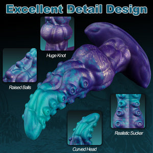 7.5in Large Butt Plug Tentacle Dildo, Anal Sex Toy Monster Buttplug, Silicone Anal Plug Long Anal Dildo, Massive Octopus Dildo H
