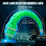 Luminous Tentacle Dildo Sex Toy - 12.9'' Anal Dildos Adult Toy, Strong Suction Cup Dildo Anal Sex Toys for C U G-Spot Stimulatio