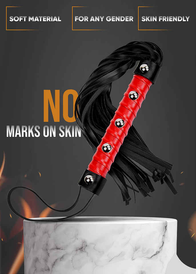 MALINERO Fetish Sex Toys BDSM Starter Kit Sex Whip for Spanking Adults Sets Feather Tickler for People