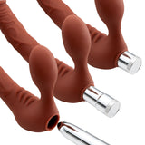 Cloud 9 Novelties Premium Vibrating Strapless Strap-On Realistic Dildo Kit Brown