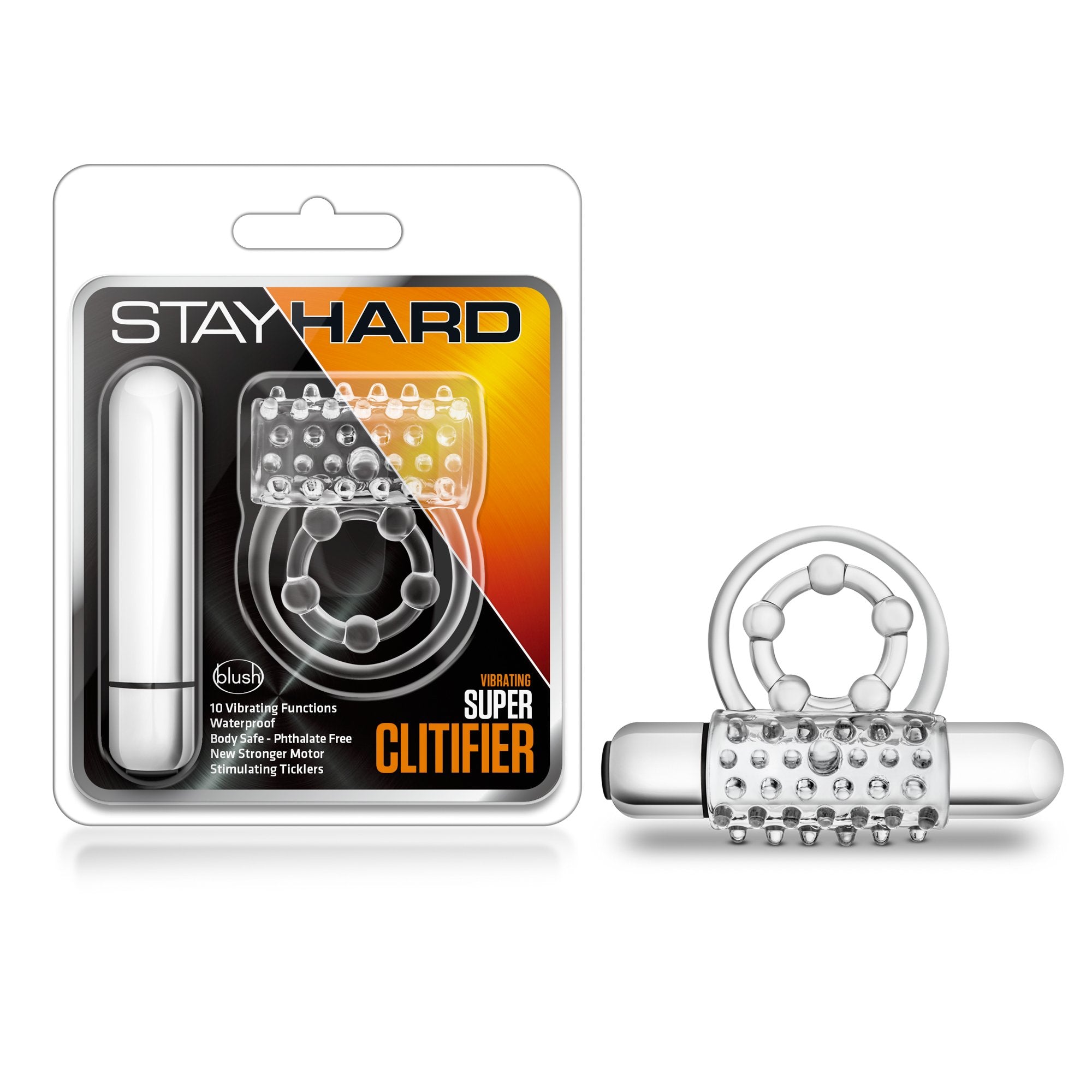 Vibrating Bullet Love Ring with Cock and Ball Strap for Couples
