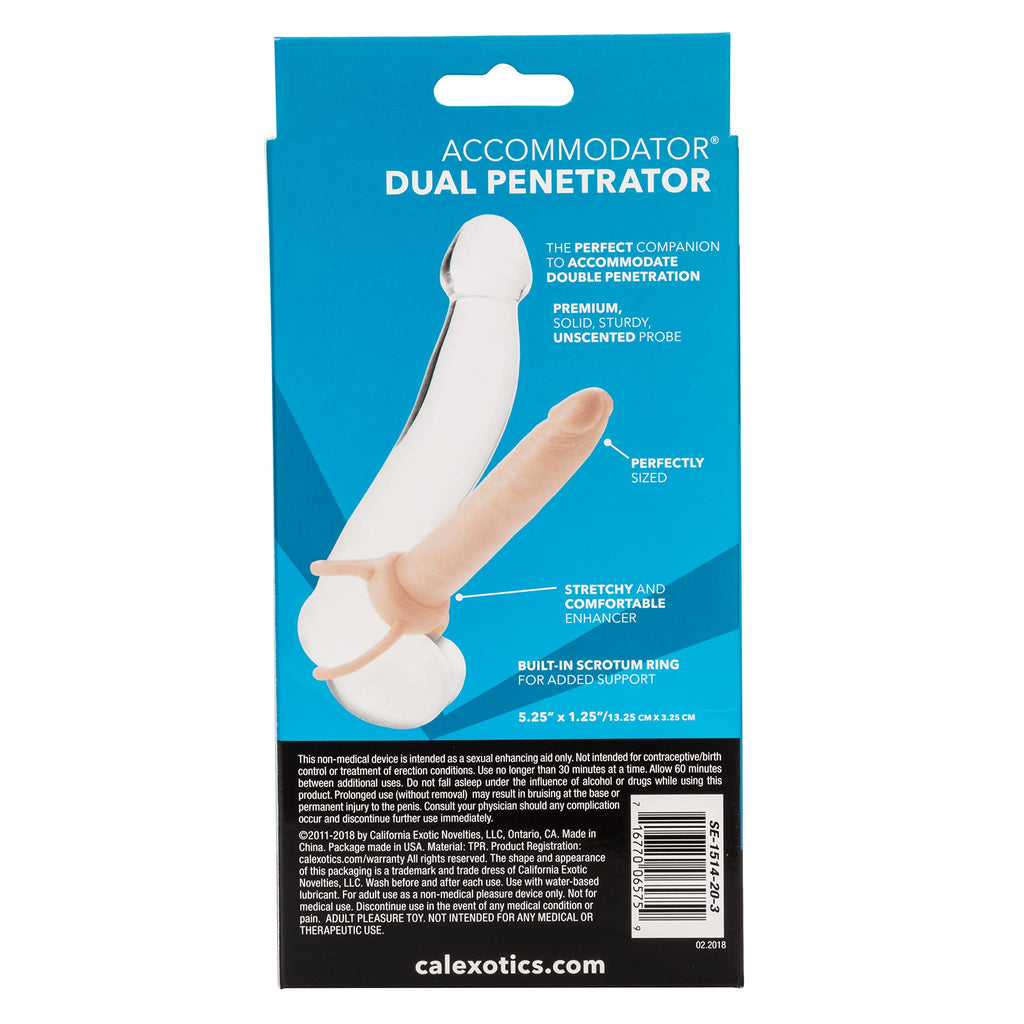 Calexotics Novelties Accommodator Dual Penetrator, Ivory