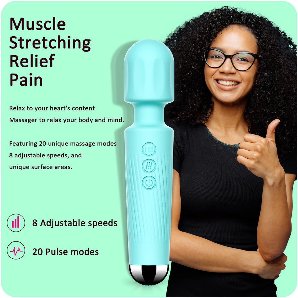 SANJIANKE Vibrator Wand Sex Toys,Female Clit Stimulator Vibrators,Vibrator for Woman,Adult Sex Toys Tools,Gifts for Women,20 Pat