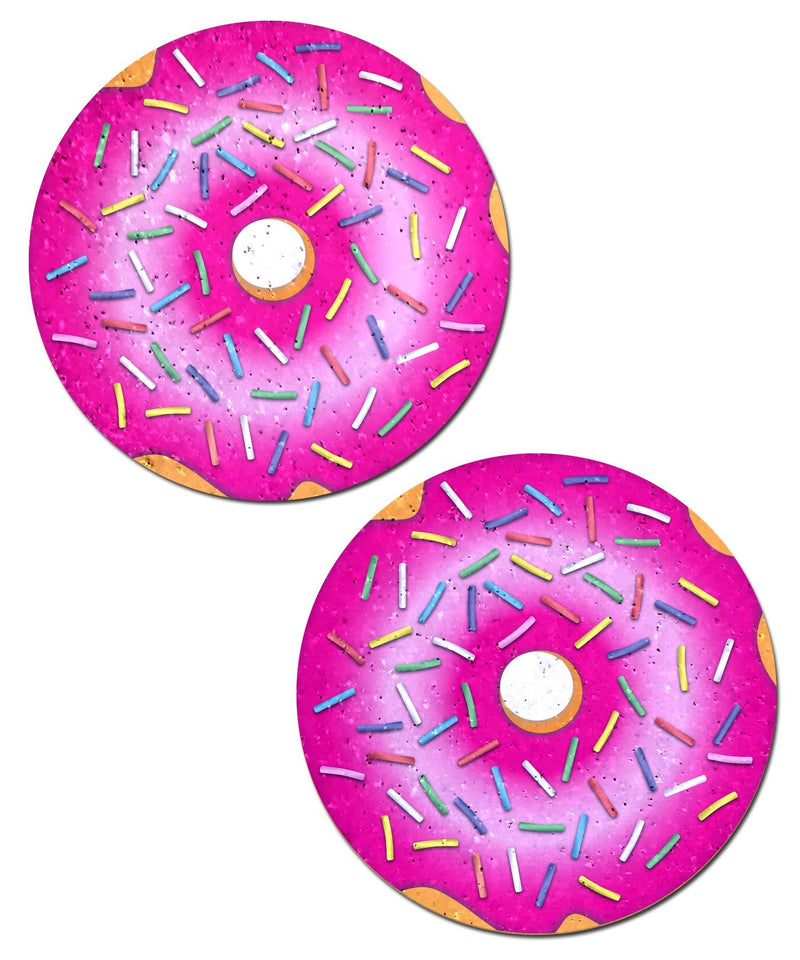 (WD) PASTEASE DONUT W/ PINK IC SPRINKLES NIPPLE PASTIES