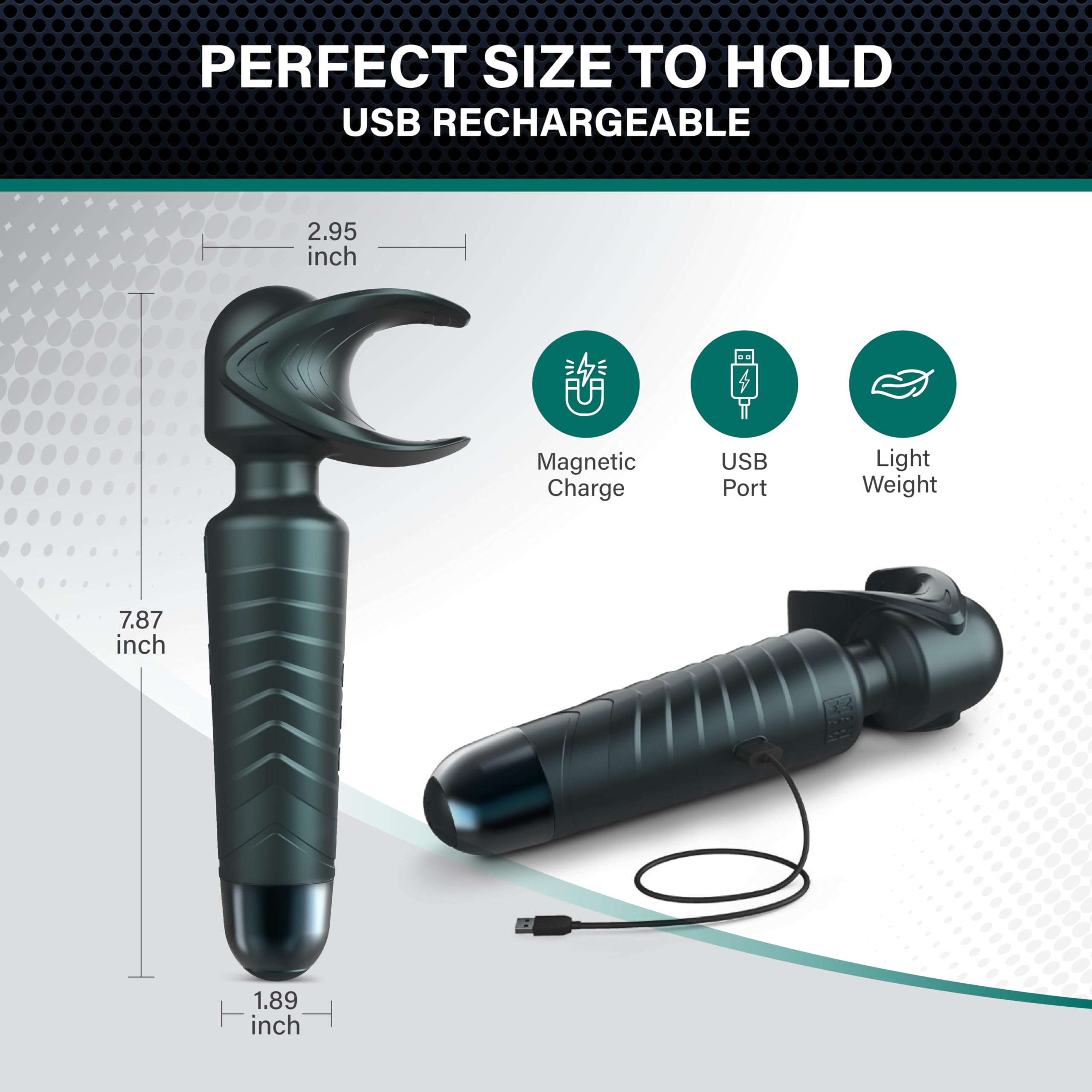 Man Wan Man.Wand Evo 2-In-1 Wand Grey