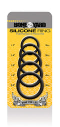 (D) BONEYARD SILICONE RING 5PC GREY
