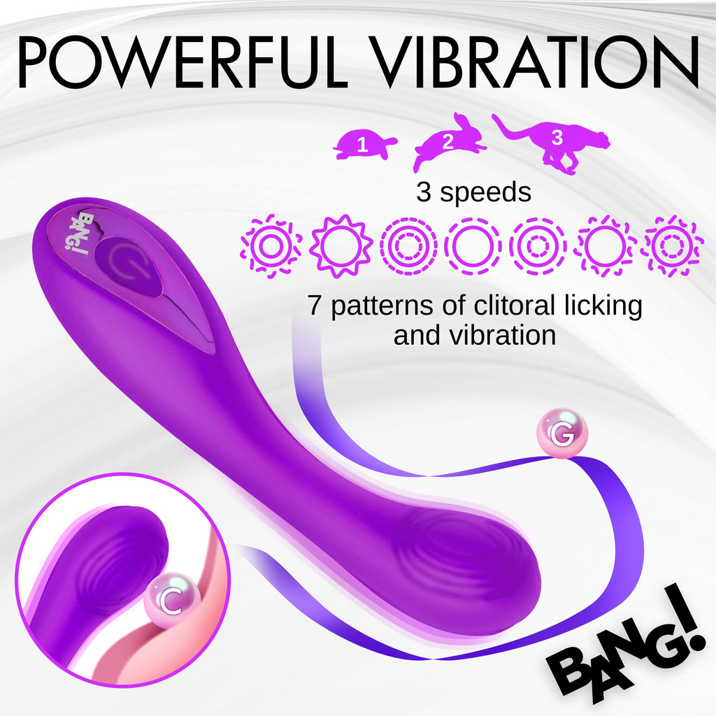 G-Spot Silicone Vibrator Purple