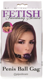 Fetish Fantasy Penis Ball Gag, 3.25 Ounce, Purple (Pd2135-02)